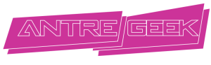 Logo Antre Geek rose et blanc